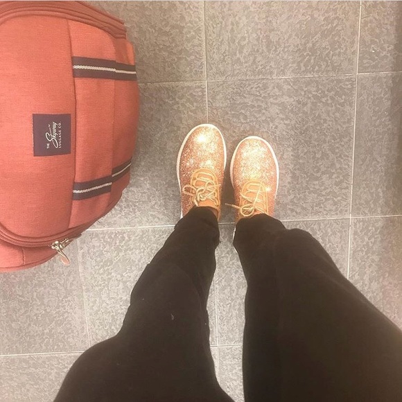 Rose Gold Sneakers - Picture 2 of 2